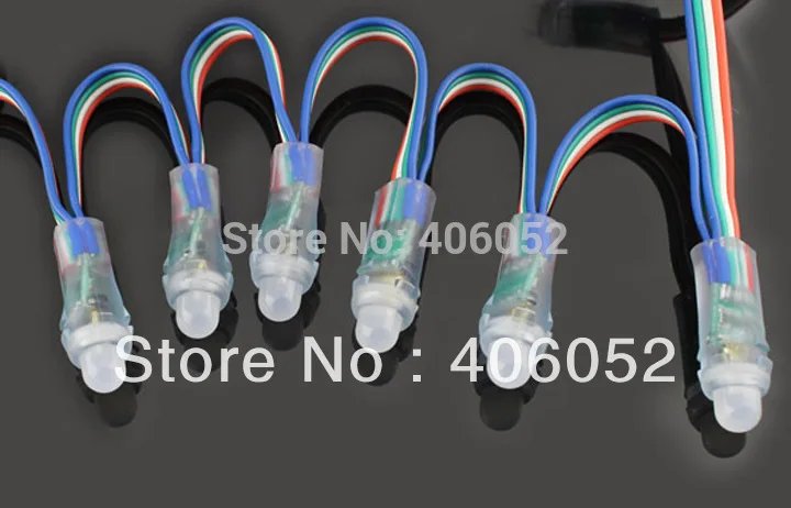 1000 шт. 12 мм IP65 Водонепроницаемый RGB LED Пиксели Модули пиксель строка | Лампы и