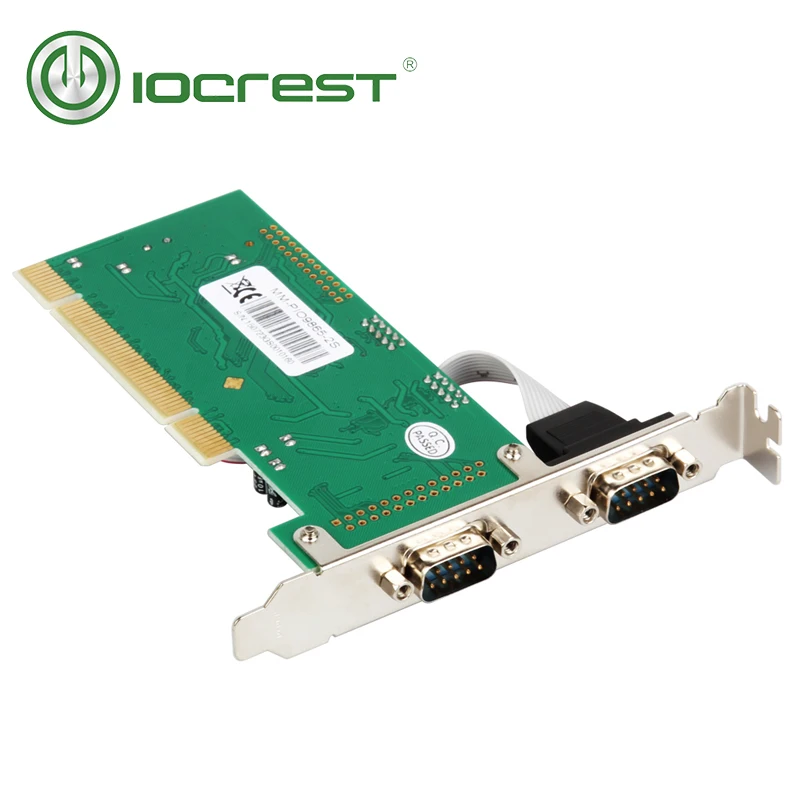 Чипсет IOCREST Moschip 9865 серийный контроллер PCI 2 RS232 db9 Com с низкопрофильным