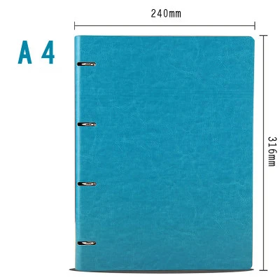A4 Cyanine A5 A6 новые деловые повседневные ежемесячный планировщик Тетрадь школьные канцелярские личный журнал распорядок дня Журнал Планировщик дневник, записная книжка С ПЕРЕПЛЕТОМ с листьев подарок - Цвет: A4 Cyanine