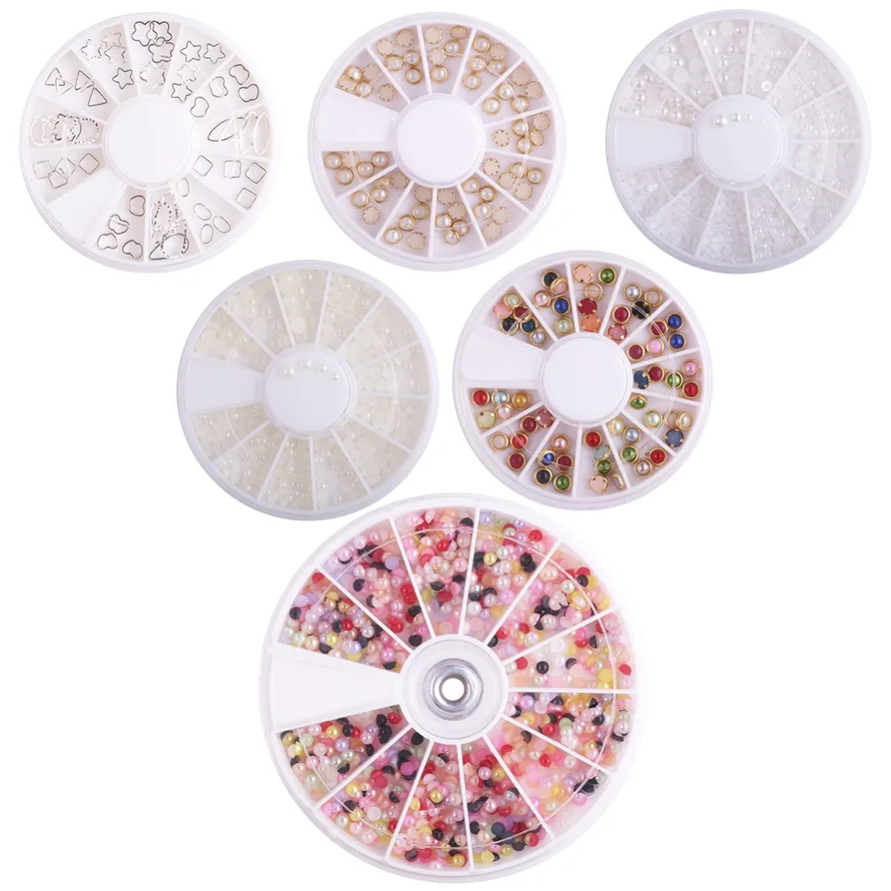 Wheel Crystal Mixed Color Stone Nail Rhinestone 3D Nail Art Decoration Accessories Irregular Beads DIY Design Manicure Diamond