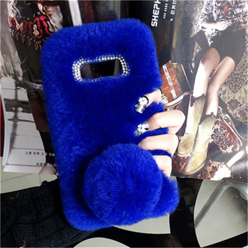 Чехол для телефона с милым кроличьим мехом и теплым Huawei Honor8 9 10 20 Lite V10 V20 7X 8X 9X Nova3 4 5