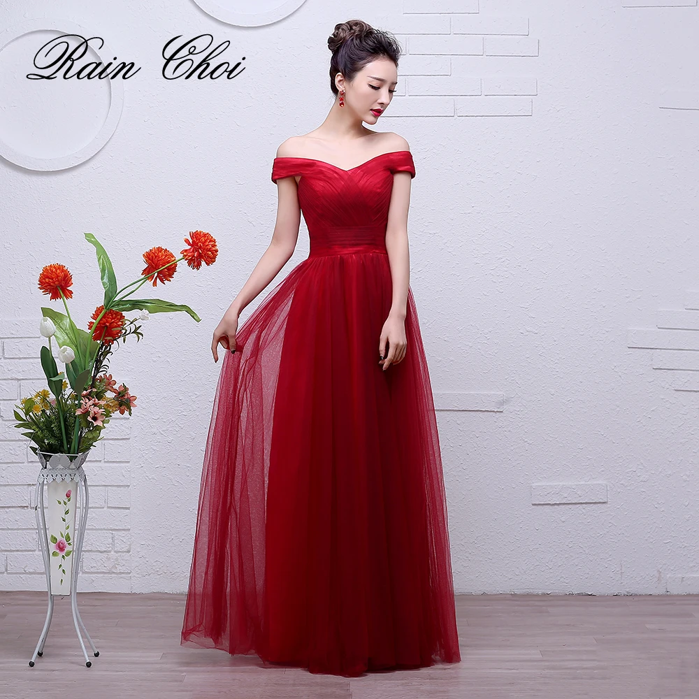 

Bridesmaid Dresses Long 2022 Women Tulle Formal Gowns Cheap Wedding Party Dress