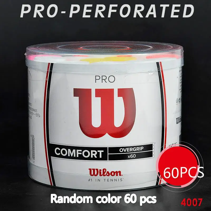 10 шт./лот оригинальная Теннисная ракетка Wilson Overgrip анти-скольжение пот впитывает мягкий шарф краны Теннисная ракетка сухие липкие ручки - Цвет: dry 60 pcs