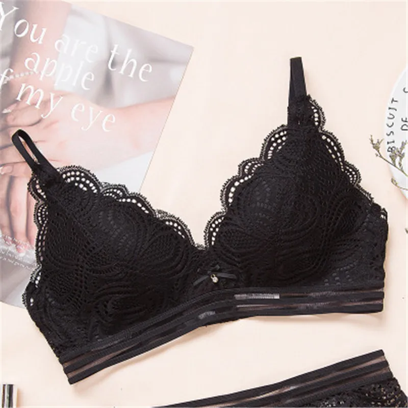 Женский ультратонкий кружевной бюстгальтер с чашкой B|Бюстгальтеры| |
