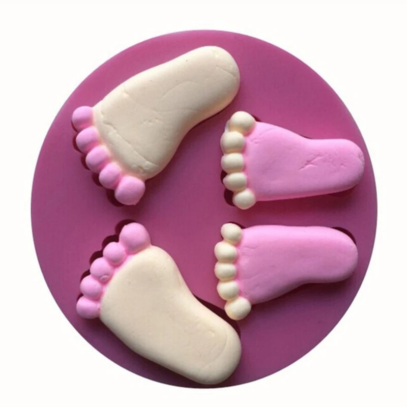 Силиконовые Diy 3d Baby Foot формы помадка шоколадный торт выпечки украшения Печенье
