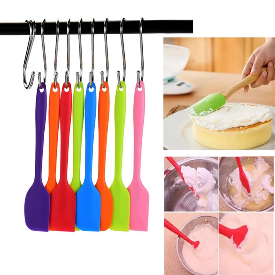New Cake Spatulas Tool 1PC Heat Resistant Flexible Silicone Spatula Scraping Baking Scraper Cooking 35 | Дом и сад