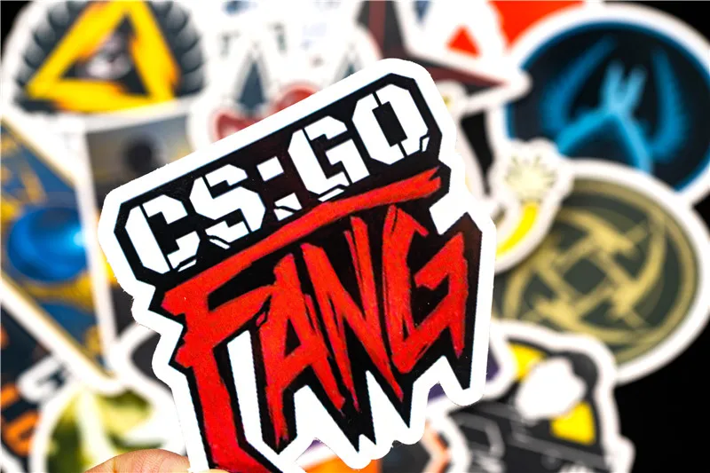 50 шт Упаковка CS GO наклейки из игры Набор для мальчиков багаж скейтборд ноутбук Mac Teem водонепроницаемые наклейки