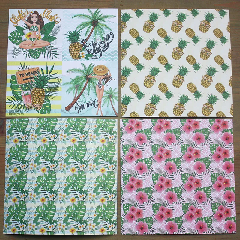 24pcs 6&quot Single-side Charming time pattern creative papercraft art paper handmade scrapbooking kit set books C141 | Дом и сад