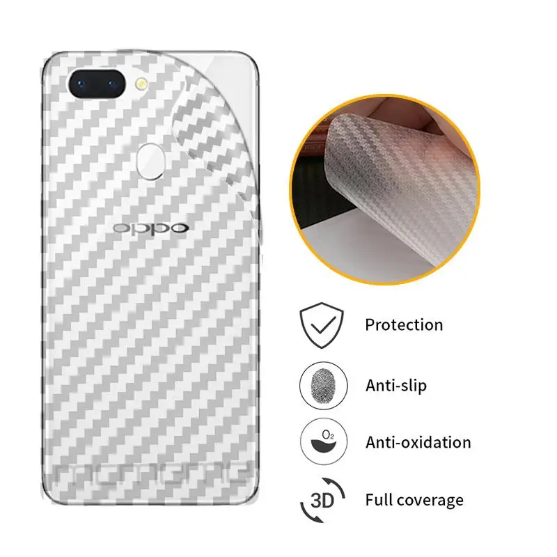 3D защитная задняя пленка из углеродного волокна для OPPO R11 R11s plus R15 Pro Защитная