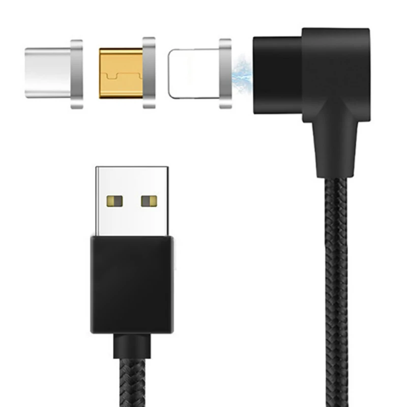Магнитный зарядный кабель Micro USB/IOS/Type C USB быстрая зарядка магнитные зарядные