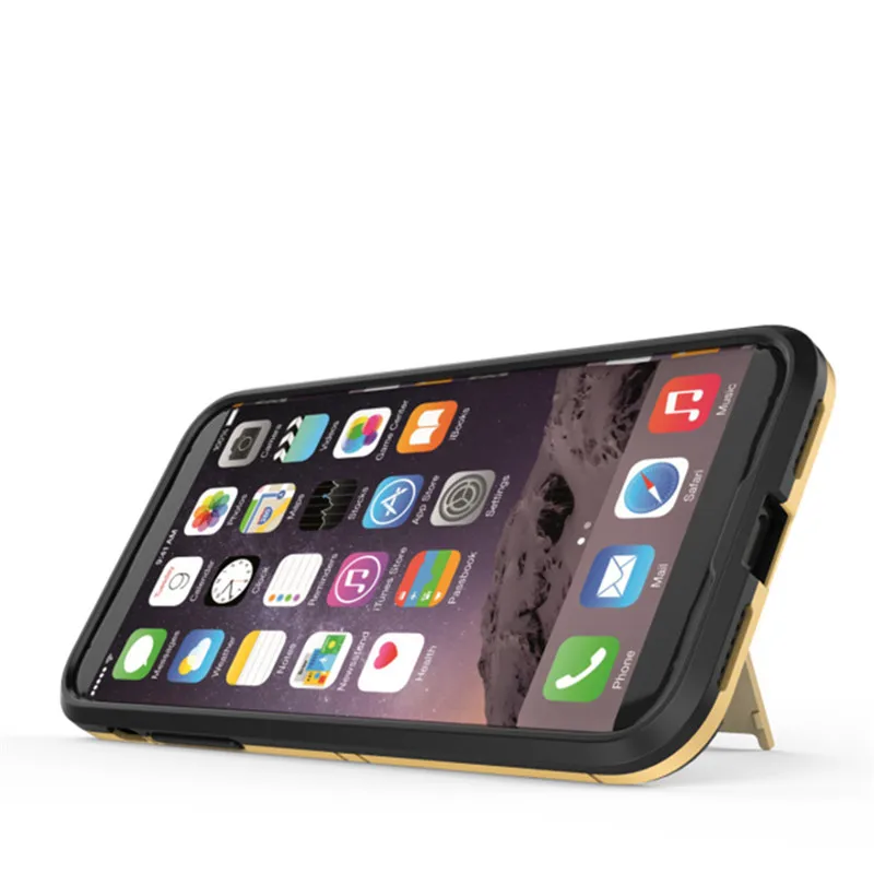 Iron Man Stealth Bracket Mobile case For iPhone X XS Max XR 8 7 Shockproof Case Plus Matte Cases TPU Bumper Shell |
