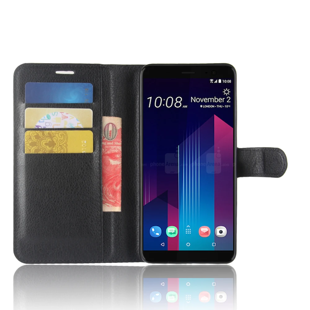 Чехол HUDOSSEN для HTC U11 + Plus роскошная Обложка на заднюю панель из искусственной кожи