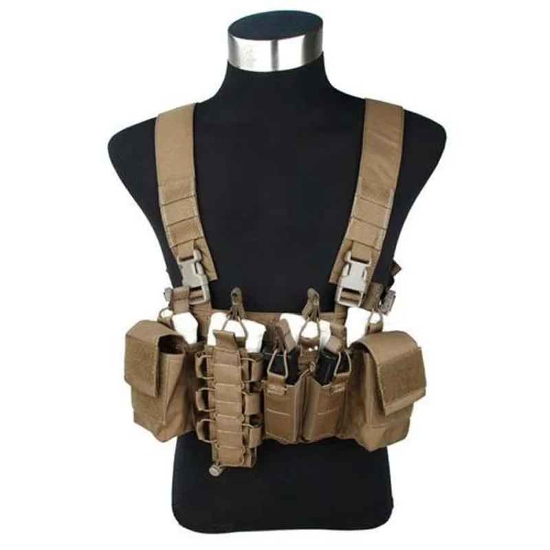 TMC Черный CB D-Mittsu Грудь Rig Открытый тактический жилет D3-CR 556 500D Cordura | Спорт и