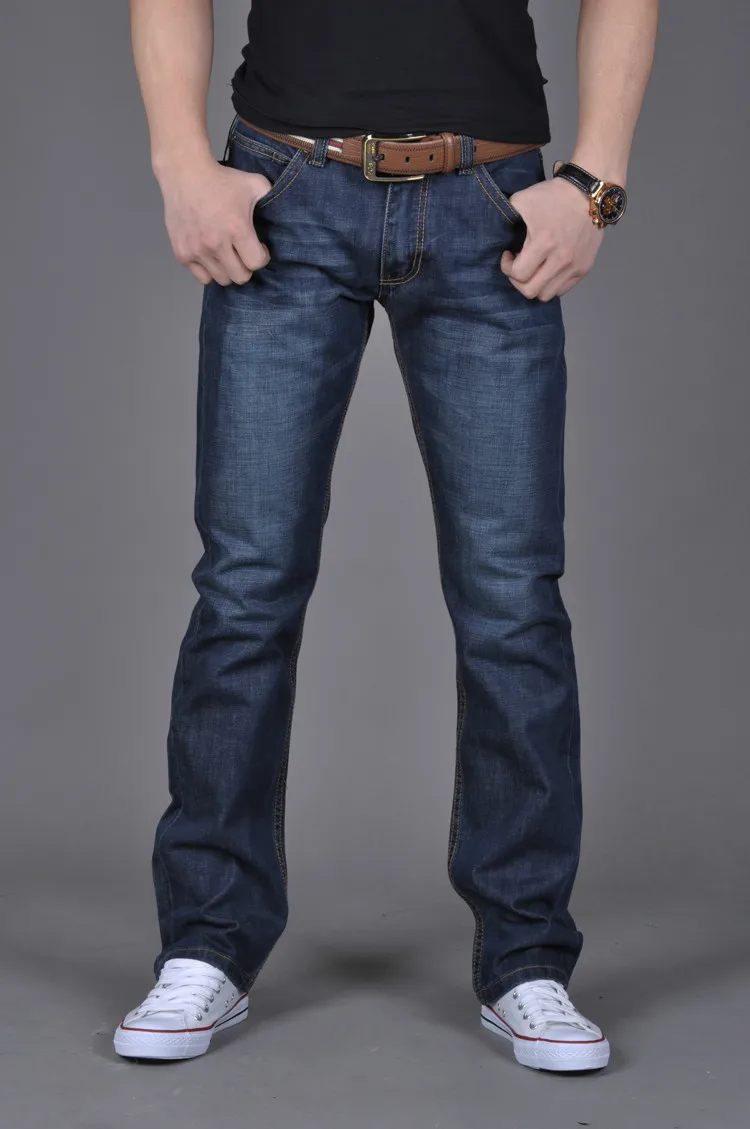 Free Shipping Bikers Jeans Blue Color Mens Fashion Brand Designer Men Retail Available | Мужская одежда