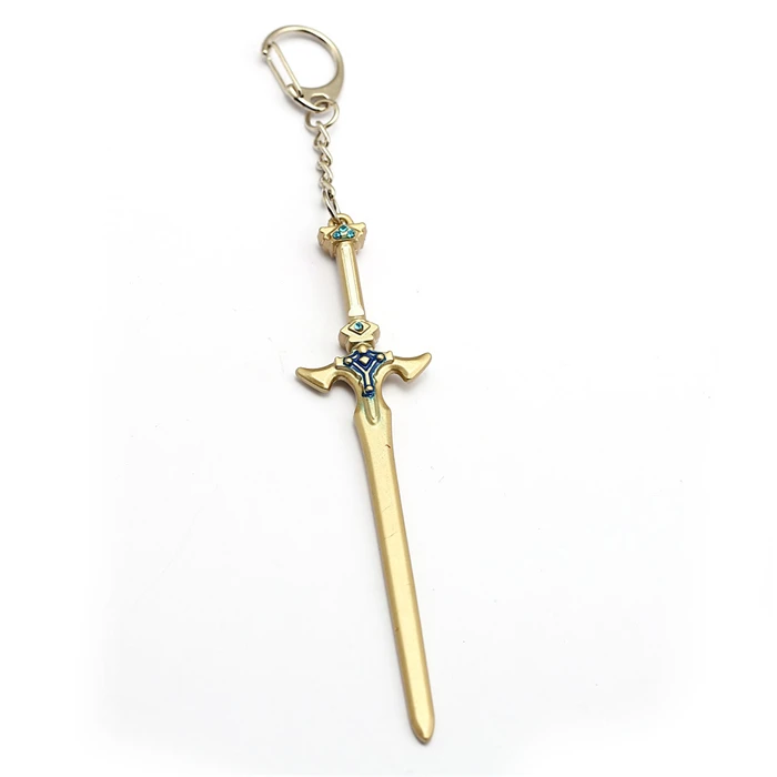 Аниме Sword Art Online SAO Swords металлические брелки Kirigaya Kazuto Kirito Excalibu Asuna Elucidator ножны игрушки на цепочке для ключей