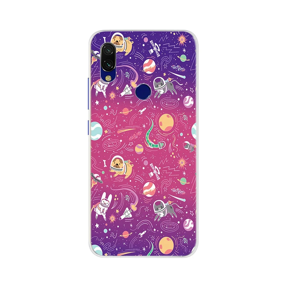 Мягкий защитный чехол для Xiaomi Redmi 7 5 Plus телефона с аниме силиконовый мультяшный