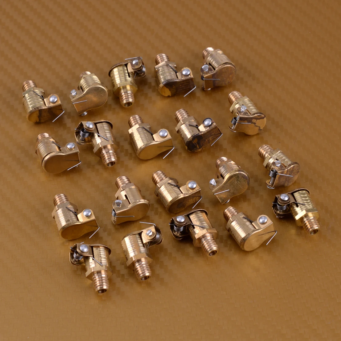 

20 шт. M6x1mm Метрическая резьба латунная смазка масленка Весна Флип крышка порт Крышка для Hit Miss двигатель