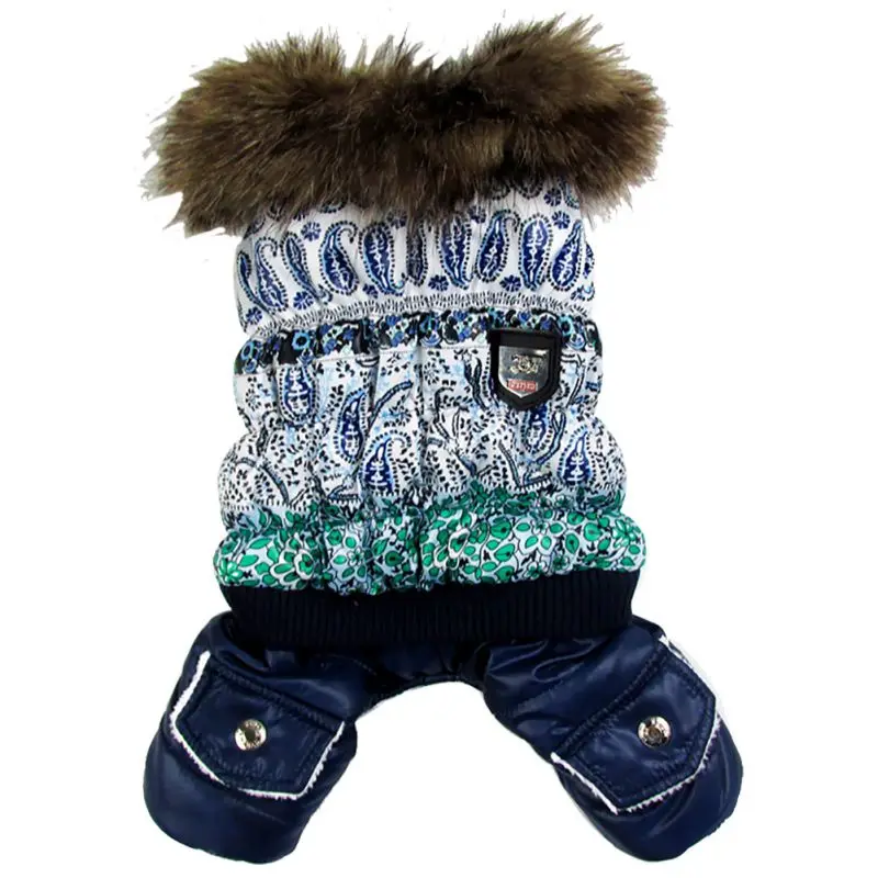 Водонепроницаемая ткань пальто для собак зимняя теплая одежда утепленный