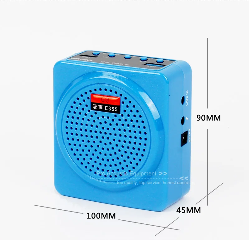 Портативный голосовой усилитель мегафон поясной ремень клип с FM TF USB MP3 Powerbank для гидов учителя микрофон для учителя