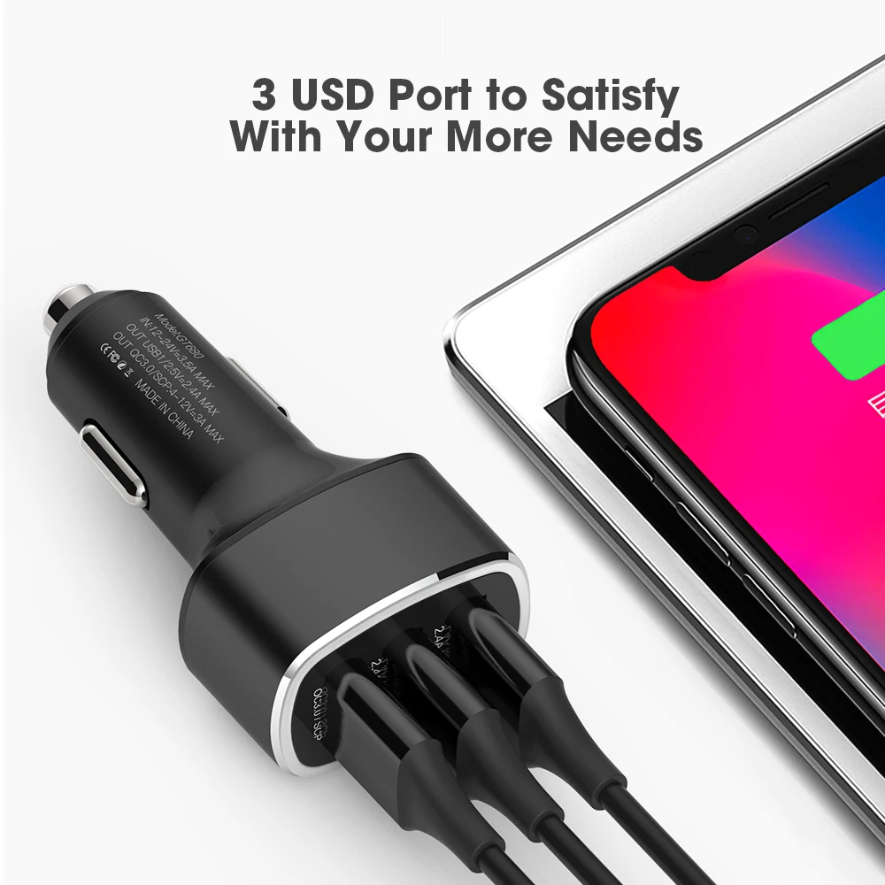 SIKAI 36 Вт USB Автомобильное зарядное устройство двойной Quick 3 0 Зарядка для iPhone Xiaomi