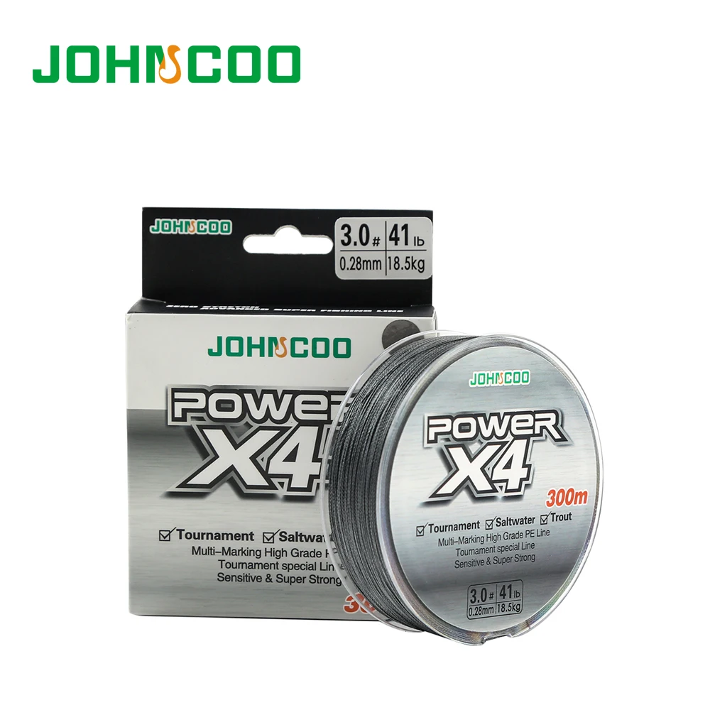Плетеная рыболовная леска JOHNCOO 4 300 м 0 6 8 для форели|Рыболовные лески| |