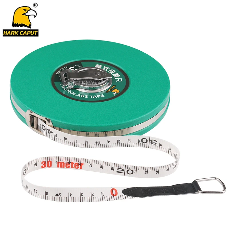 Glass Fibre Measuring Tape 10/15/20/30/50M Measuring Tape Retractable Flexible Ruler Metric Gauge Measuring Tools