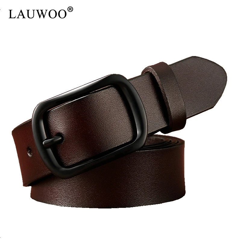 LAUWOO, кожаные ремни для женщин, Роскошный дизайнерский брендовый ремень, женский ремень с пряжкой, дамские ремни, ремни для студентов для женщин
