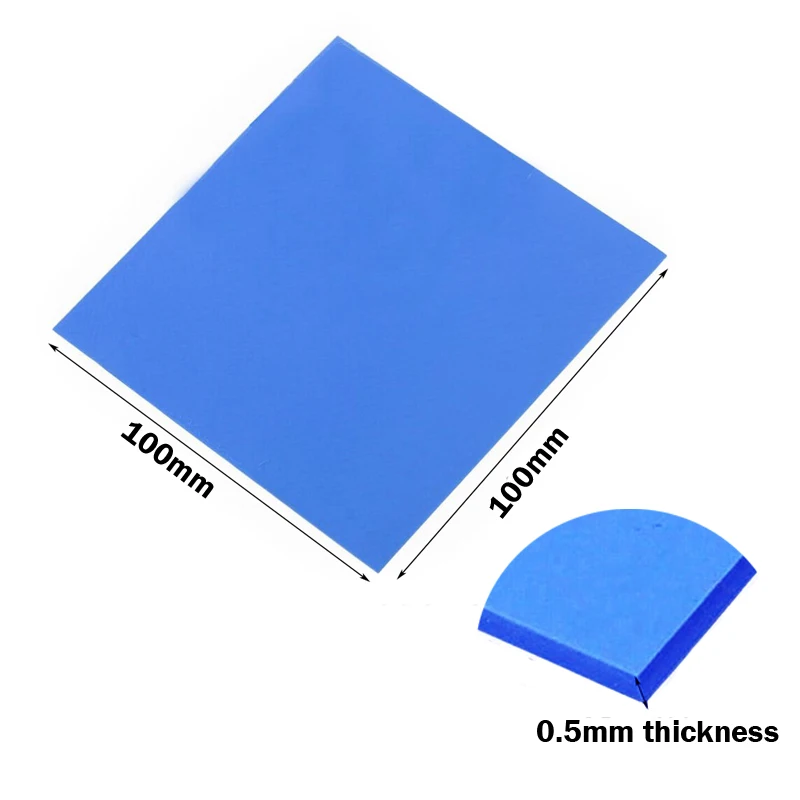Теплопроводящий теплоотвод Gdstime 20 шт. 100x100x0 5 мм 0 SMD DIP|thermal silicone pad|silicone thermal padheatsink