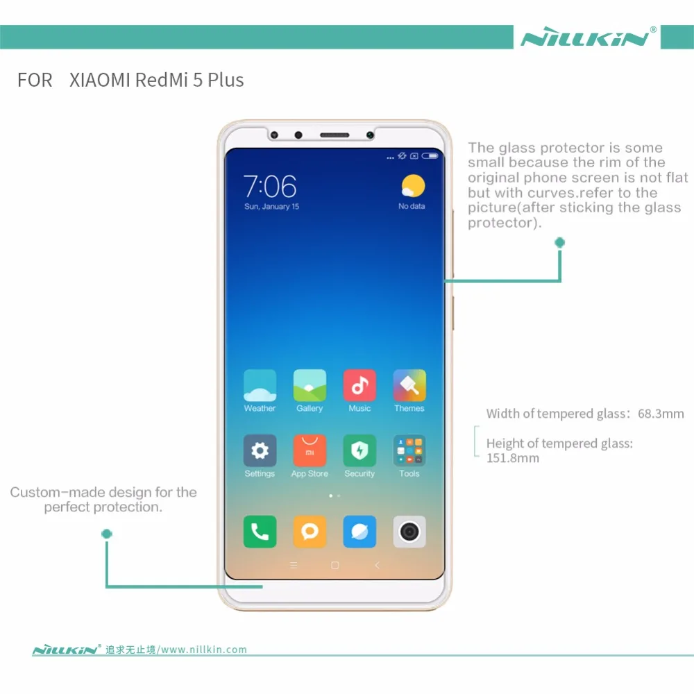 Закаленное стекло Nillkin 9H для Xiaomi Redmi 7A 7 6A 6 Pro 5 Plus|tempered glass screen protector|glass protectorscreen protector