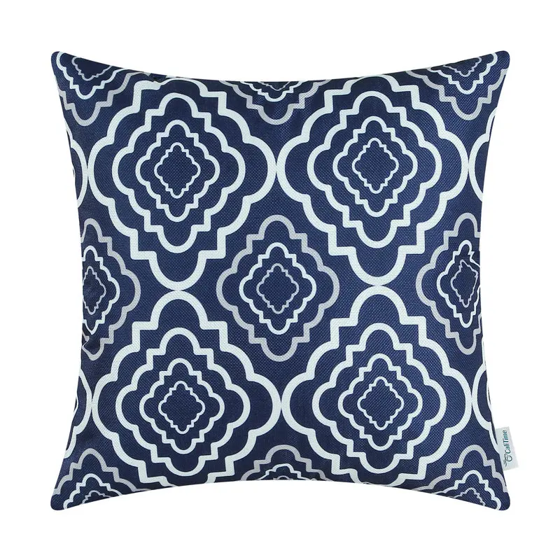 Квадратные Чехлы для подушек CaliTime чехлы на подушки раковины современные Quatrefoil