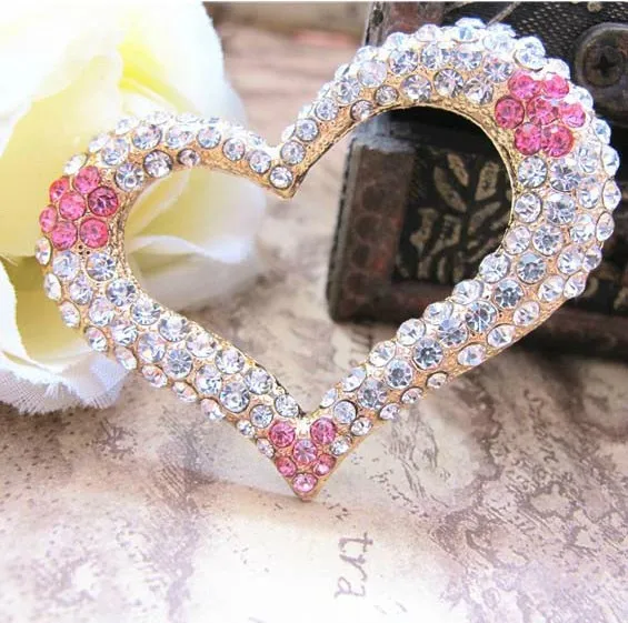 6 шт. в партии полностью хрустальное сердце сотовый телефон сделай сам украшение