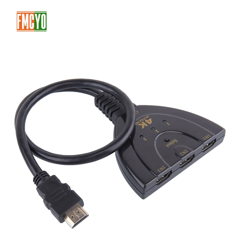 Kvm переключатель HDMI 3 порта kvm в 1 адаптер 1080P 4K коммутатор для HD DVD Xbox PS3 PS4 ноутбука и