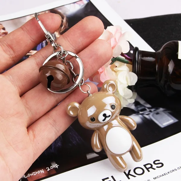 Высокое качество 2019 Новое поступление Для женщин Металл мишка кукла брелок для
