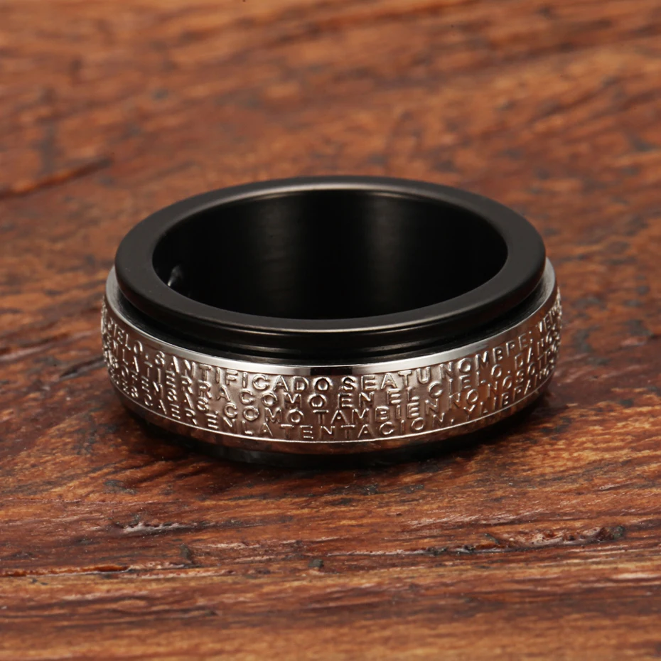 Магнитное гематитовое кольцо здоровья WelMag модное для свадьбы из нержавеющей