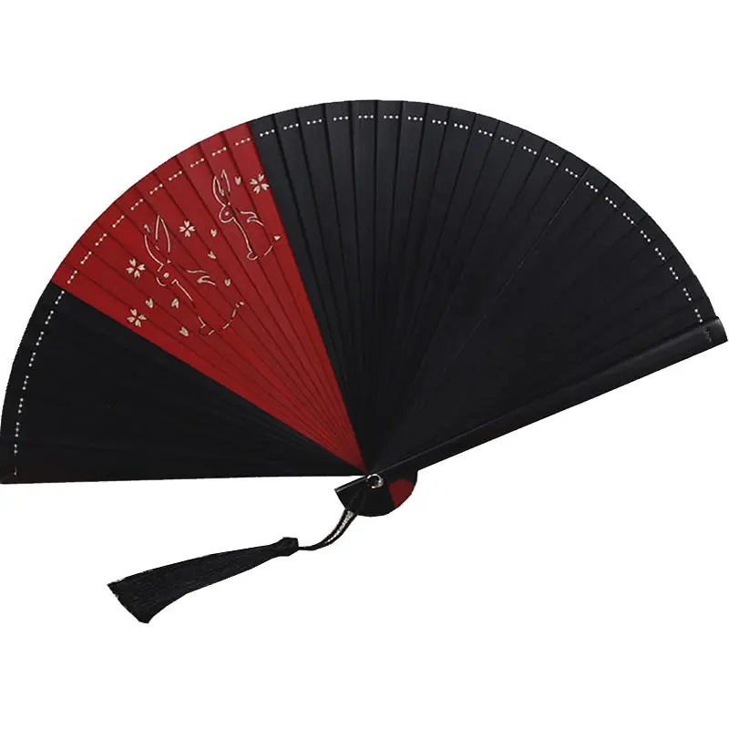 

Full Bamboo Mini Portable Fan Decoration Patchwork Craft Japanese Ladies Folding Fans for Weddings Small Hand held Fan Gift