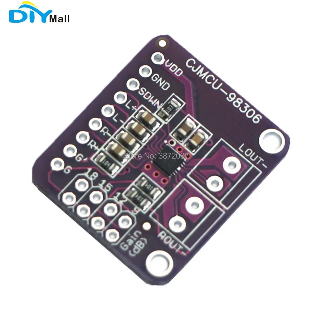 2 шт./лот DIYmall CJMCU 98306 MAX98306 сенсор стерео класса D усилитель AB аудио 3 7 ВТ|Модули для