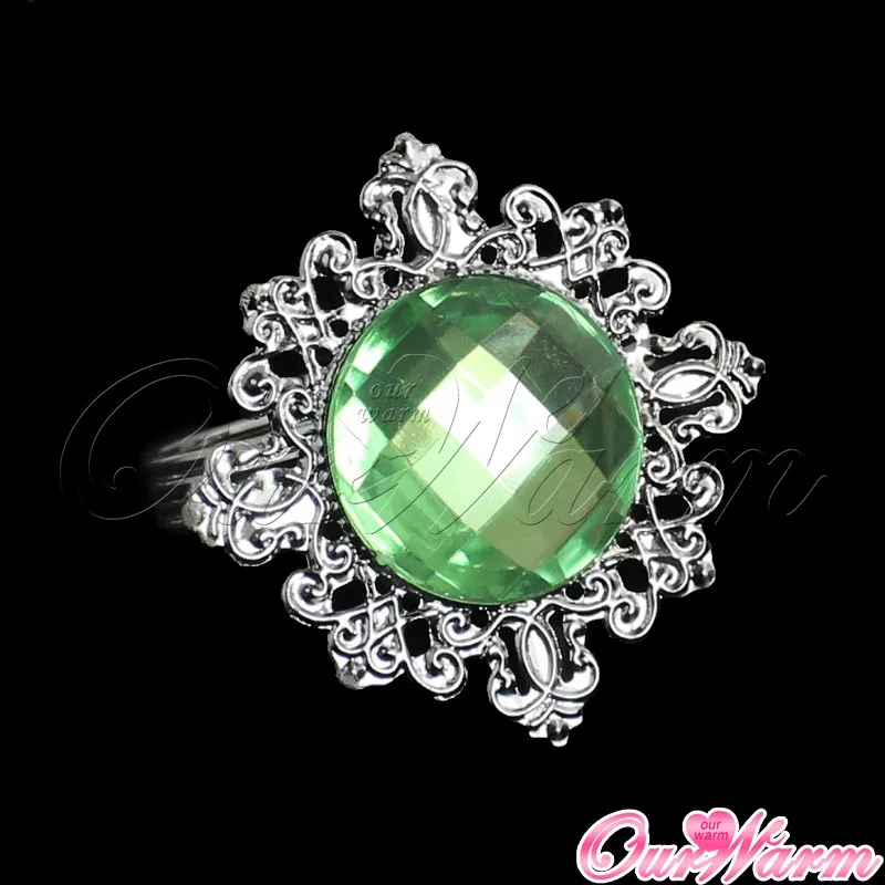 100 шт./лот White Diamond Кольца для салфеток Салфетка держатель для Свадебные украшения для вечеринок и торжеств Украшение стола Кухня столовая Бар