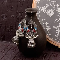 middle east amorous feelings restoring ancient ways unique personality dancing exaggerated geometry cage pendant earrings women