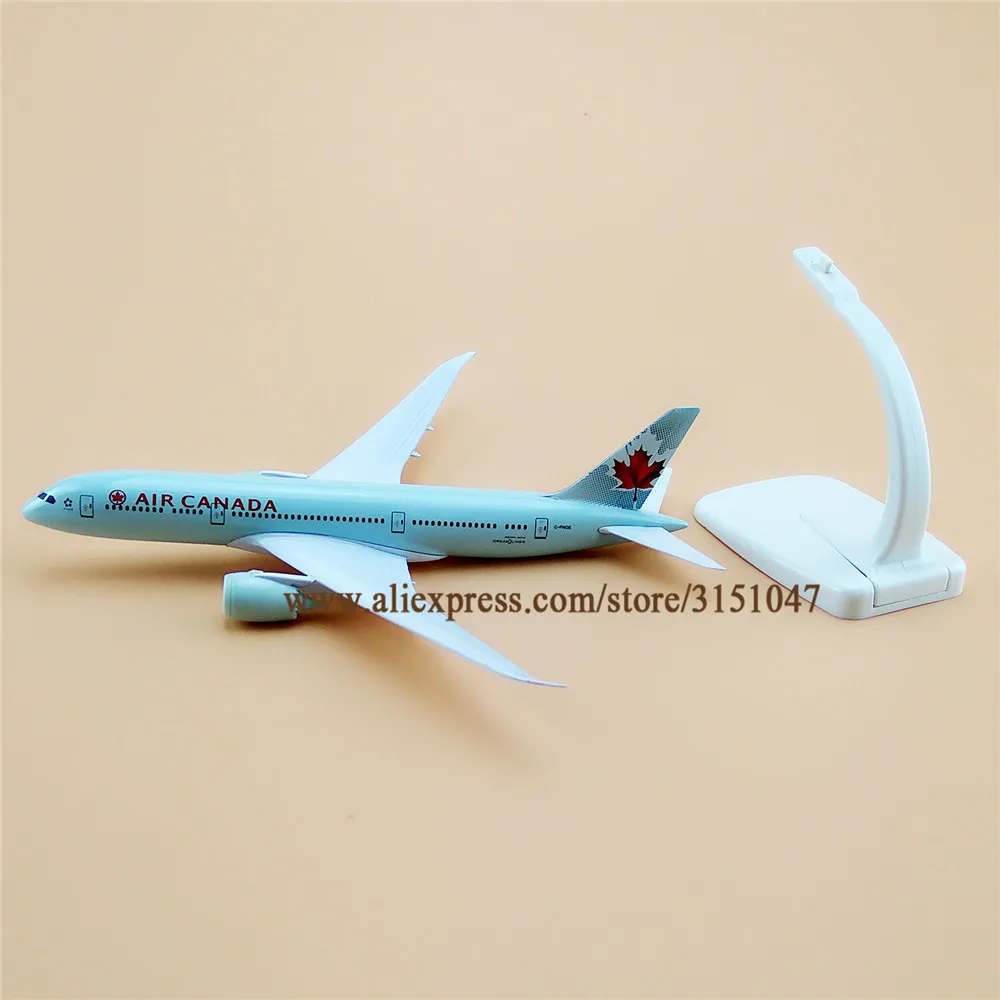 20 см воздух Канада авиалиний B787 Boeing 787 Воздушный самолет модель сплав