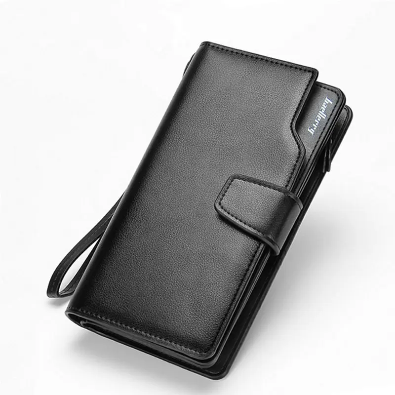 New sales top quality leather long wallet men pruse male clutch zipper around wallets men women money bag pocket mltifunction