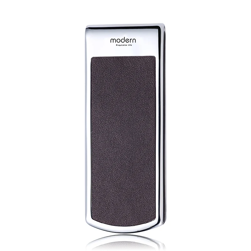 Современный бренд новинка 2017 корова натуральная кожа зажим для денег Тонкий