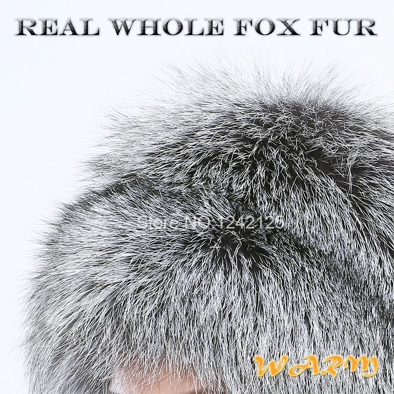 Новая зимняя женская утепленная девочек меха лисы шляпа родитель-ребенок