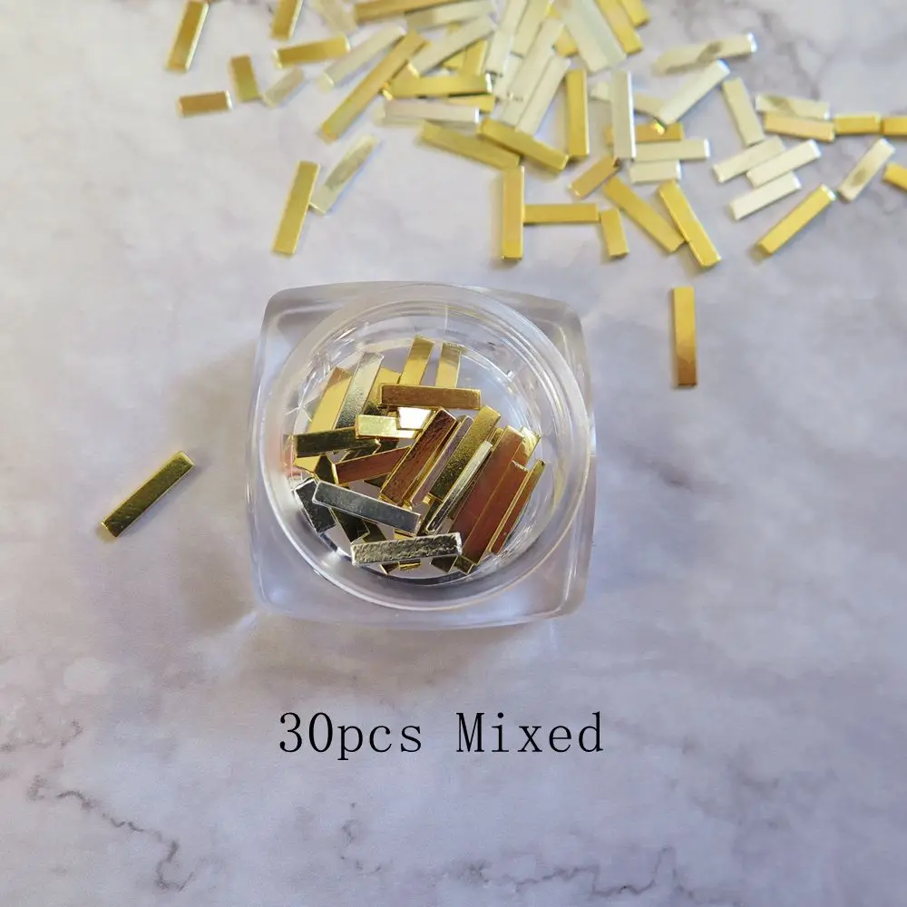 3D розничная продажа 30 шт/банка золото и серебро прямоугольная форма кирпича