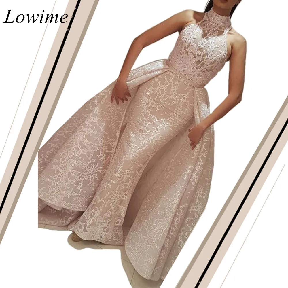 Кружевное мусульманское вечернее платье большого размера комплект из двух