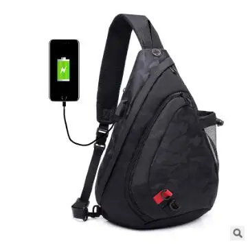 Мужская сумка-мессенджер Сумка через плечо для ноутбука с USB-зарядкой | Багаж и