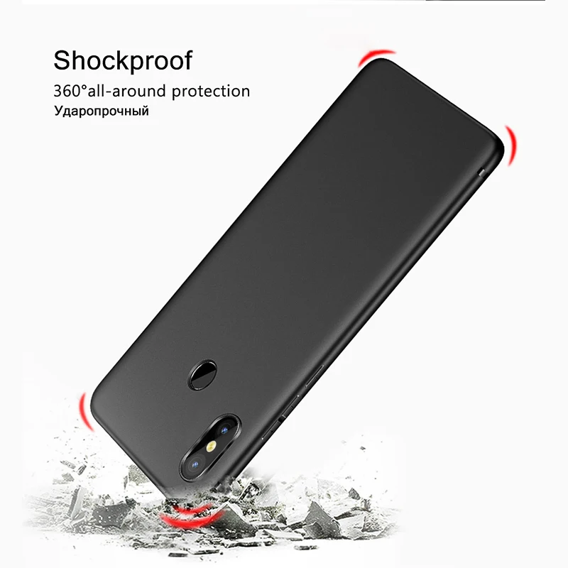 Матовый чехол для Xiaomi Redmi Note 6 Pro Роскошный мягкий силиконовый Полный Чехол Ультра