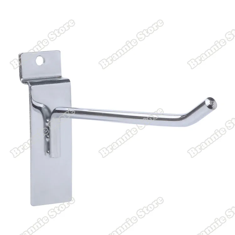 

100 шт./лот 5,8 мм, металлический крючок для дисплея в супермаркете, с хромированным покрытием, крючки для подвешивания панели дисплея, бесплатная доставка