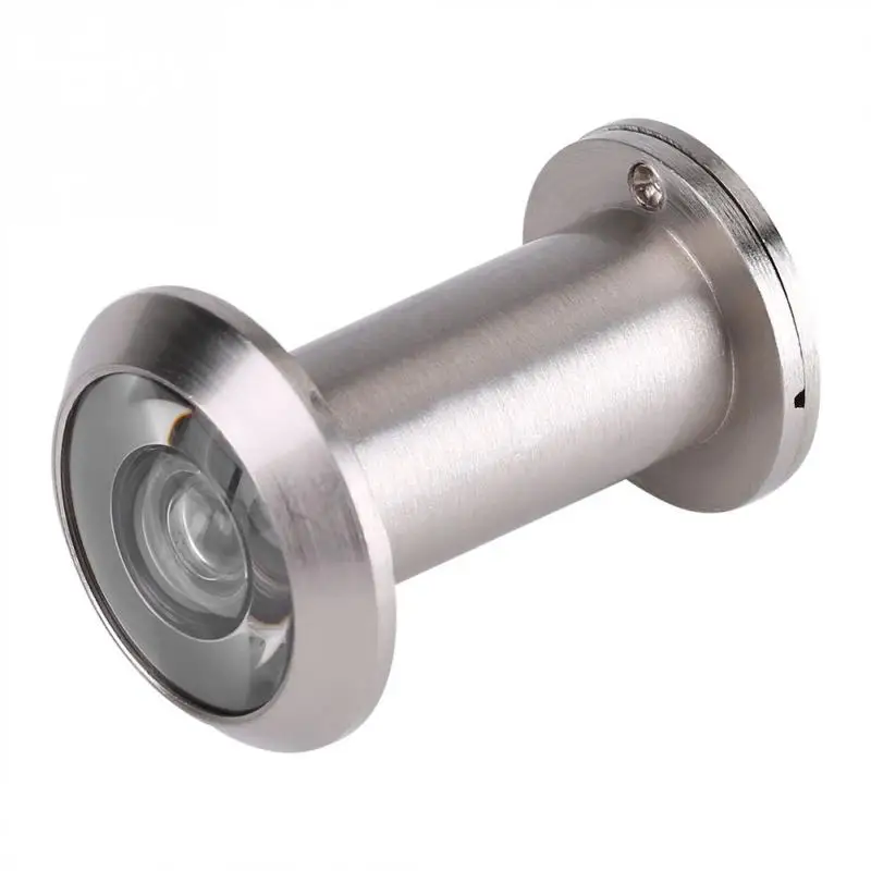 Brushed Silver 200 градусов широкий угол обзора объем двери зритель безопасности двери зритель Оптическое стекло для 35 до 65 мм зритель двери - Цвет: Brushed Silver