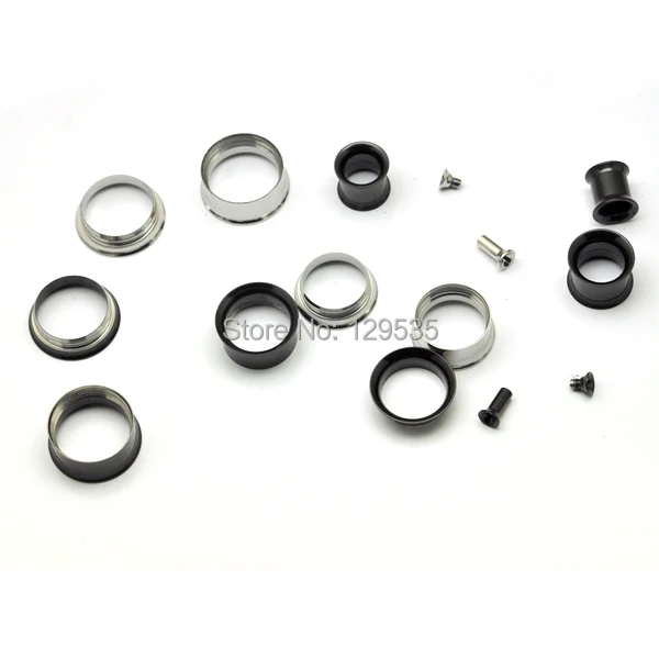 Горячая распродажа! Черный титановый анодированный телесный туннельный