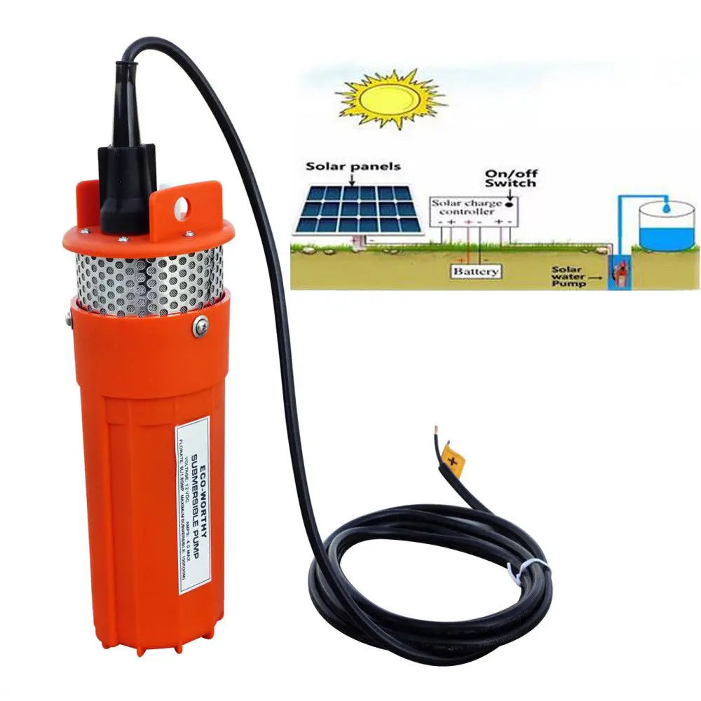 100W Панели солнечные украшенное мозаикой из драгоценных камней 12V Водяной насос
